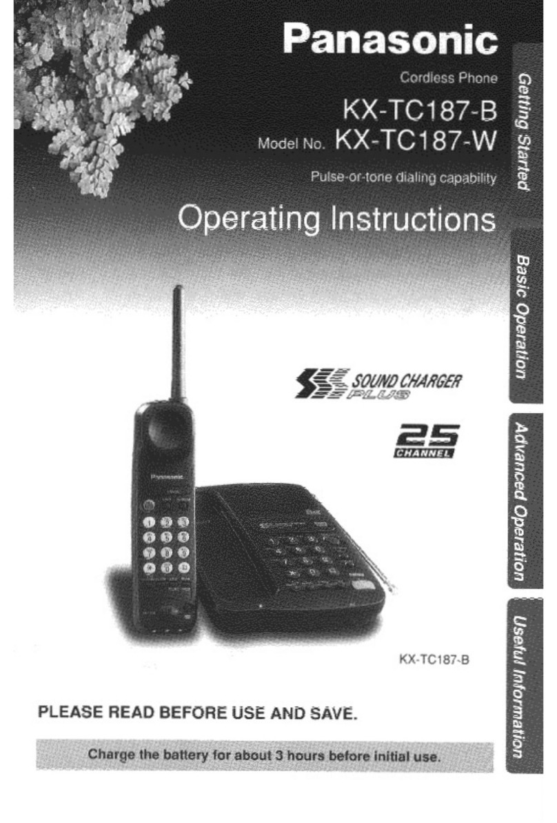 Panasonic KX-TC187B user guide