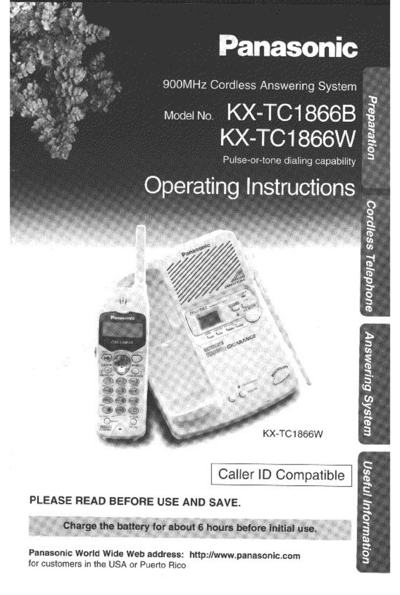 Panasonic KX-TC1866 user guide