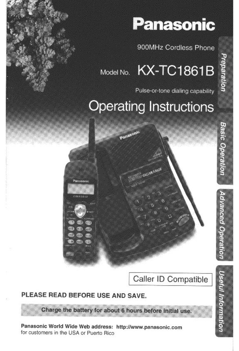Panasonic KX-TC1861B user guide