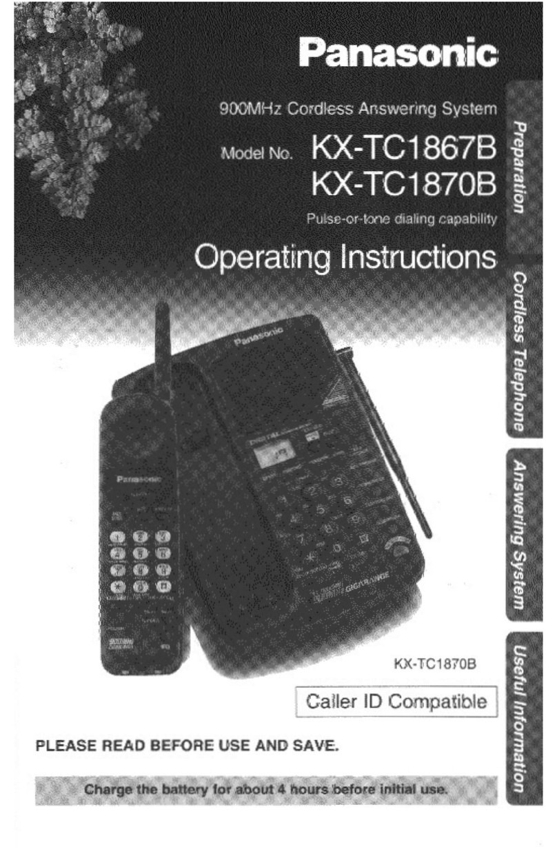 Panasonic KX-TC1867B User manual