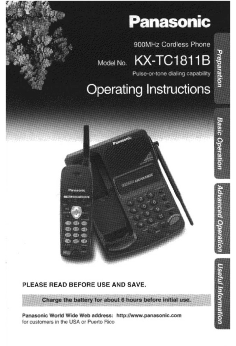 Panasonic KX-TC1811B User manual