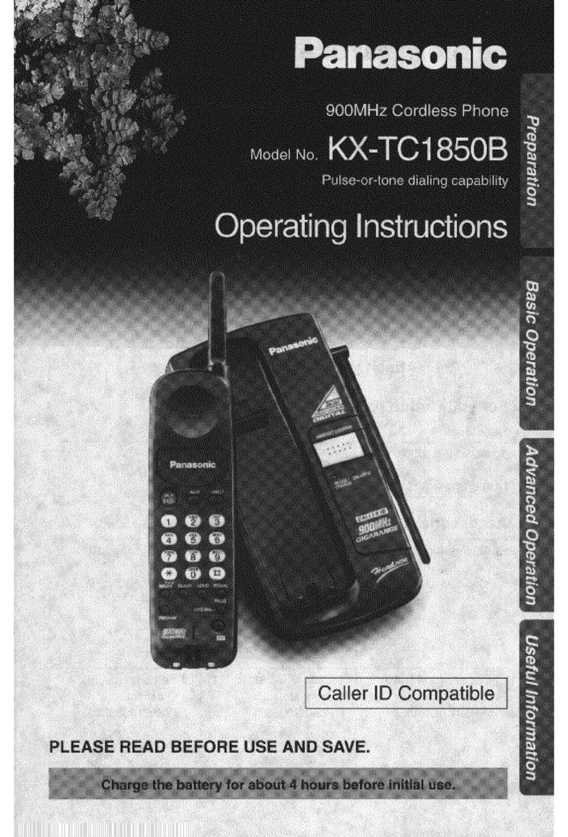 Panasonic KX-TC1850B User manual