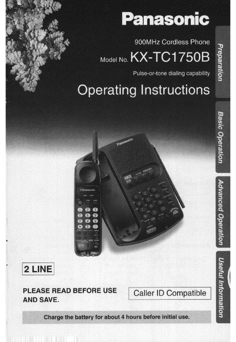 Panasonic KX-TC1750B user guide
