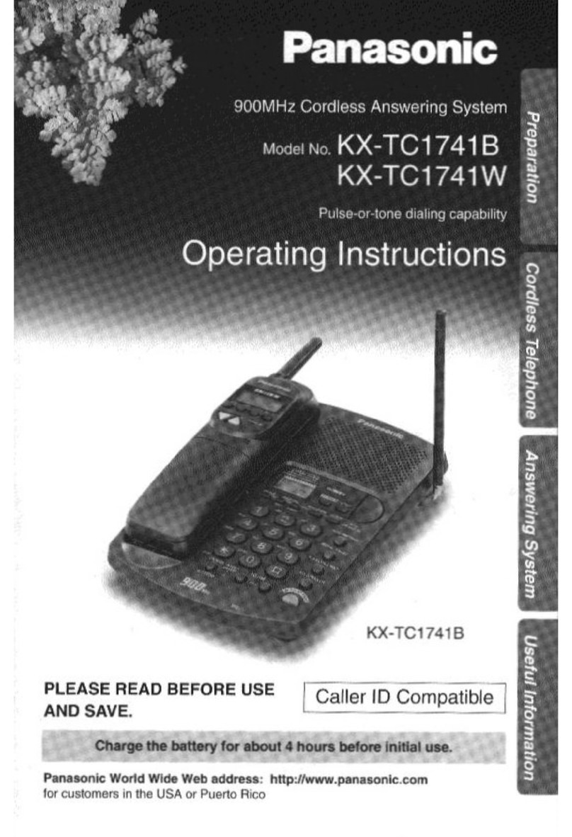 Panasonic KX-TC1741 User manual