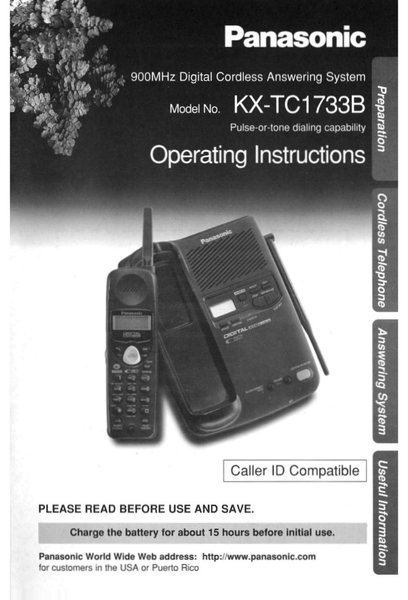 Panasonic KX-TC1733B User manual