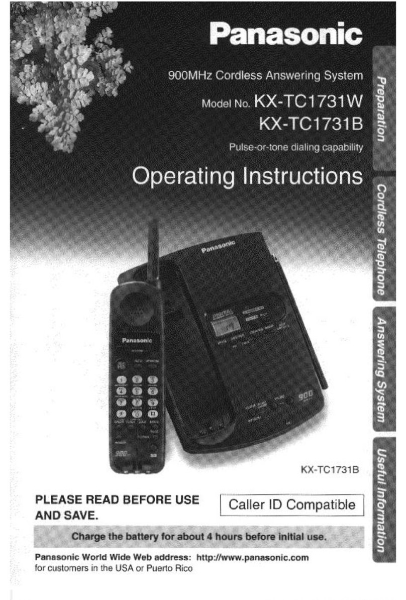 Panasonic KX-TC1731B user guide