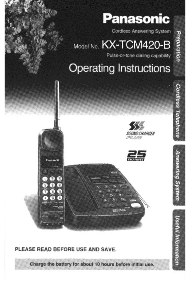 Panasonic KX-TCM420-B user guide
