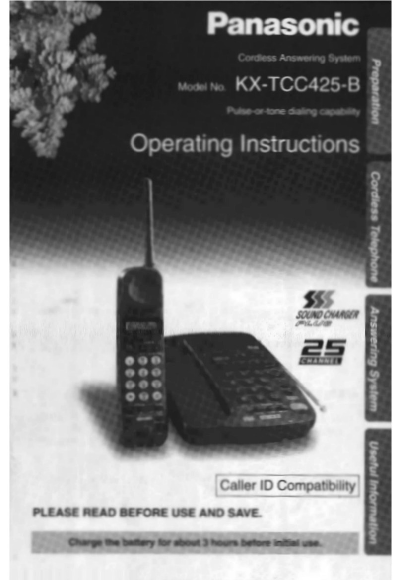 Panasonic KX-TCC425B user guide