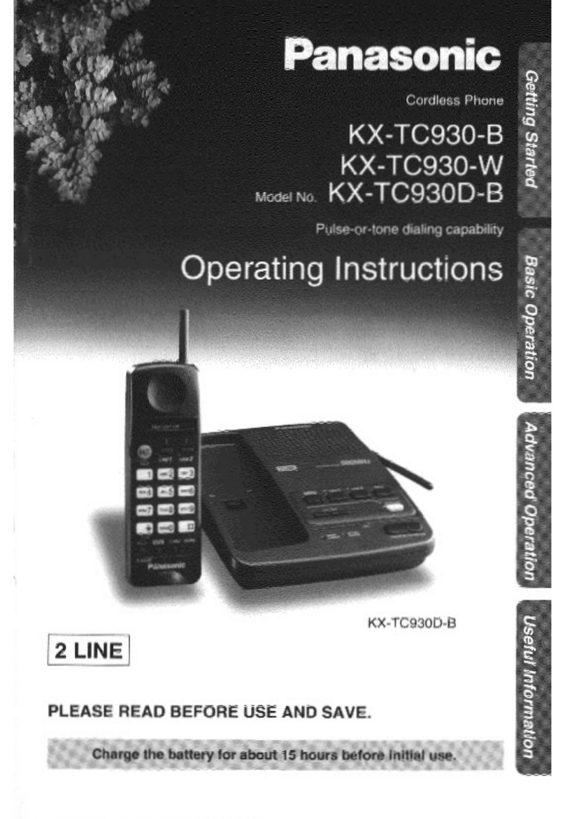 Panasonic KX-TC930B User manual