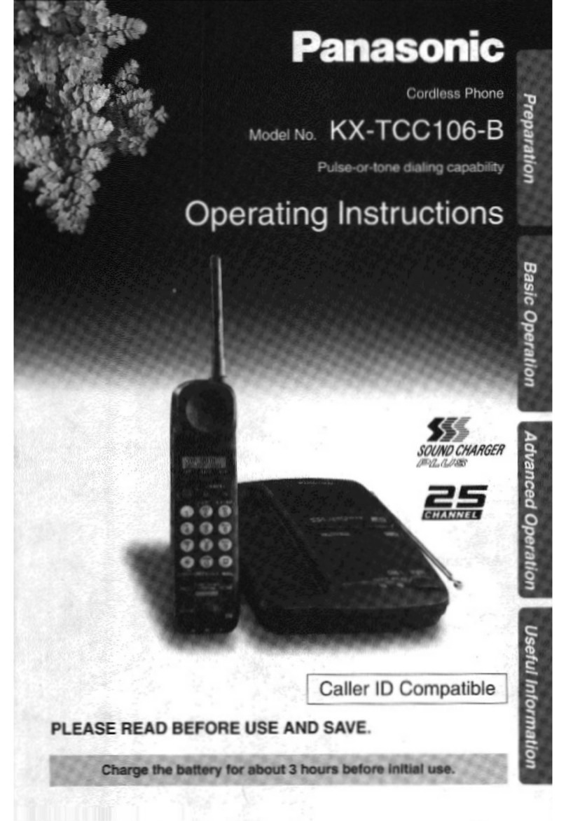 Panasonic KX-TCC106B User manual