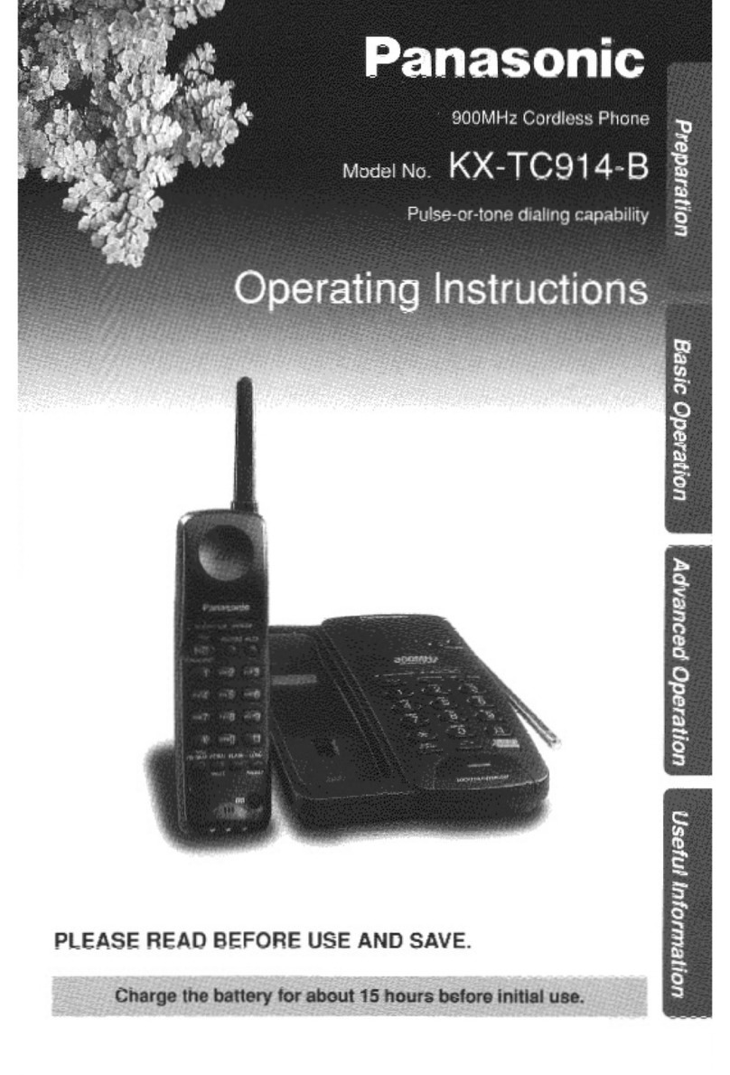 Panasonic KX-TC914B user guide