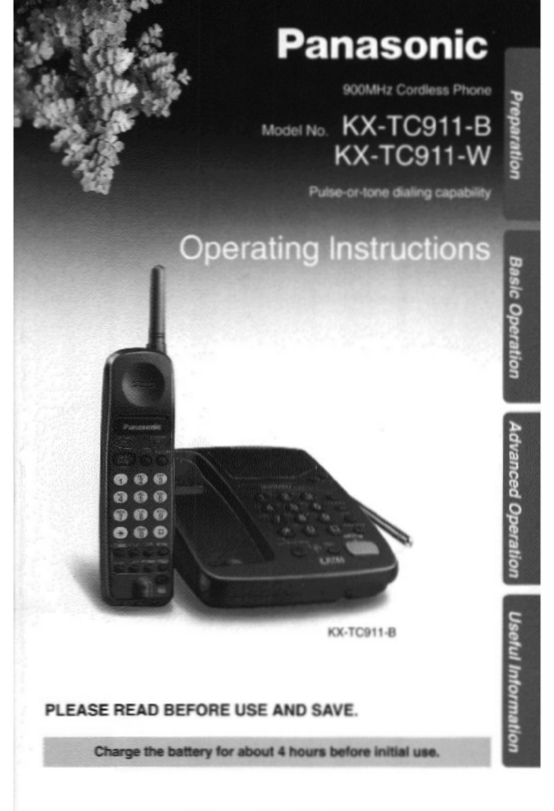 Panasonic KX-TC911B user guide