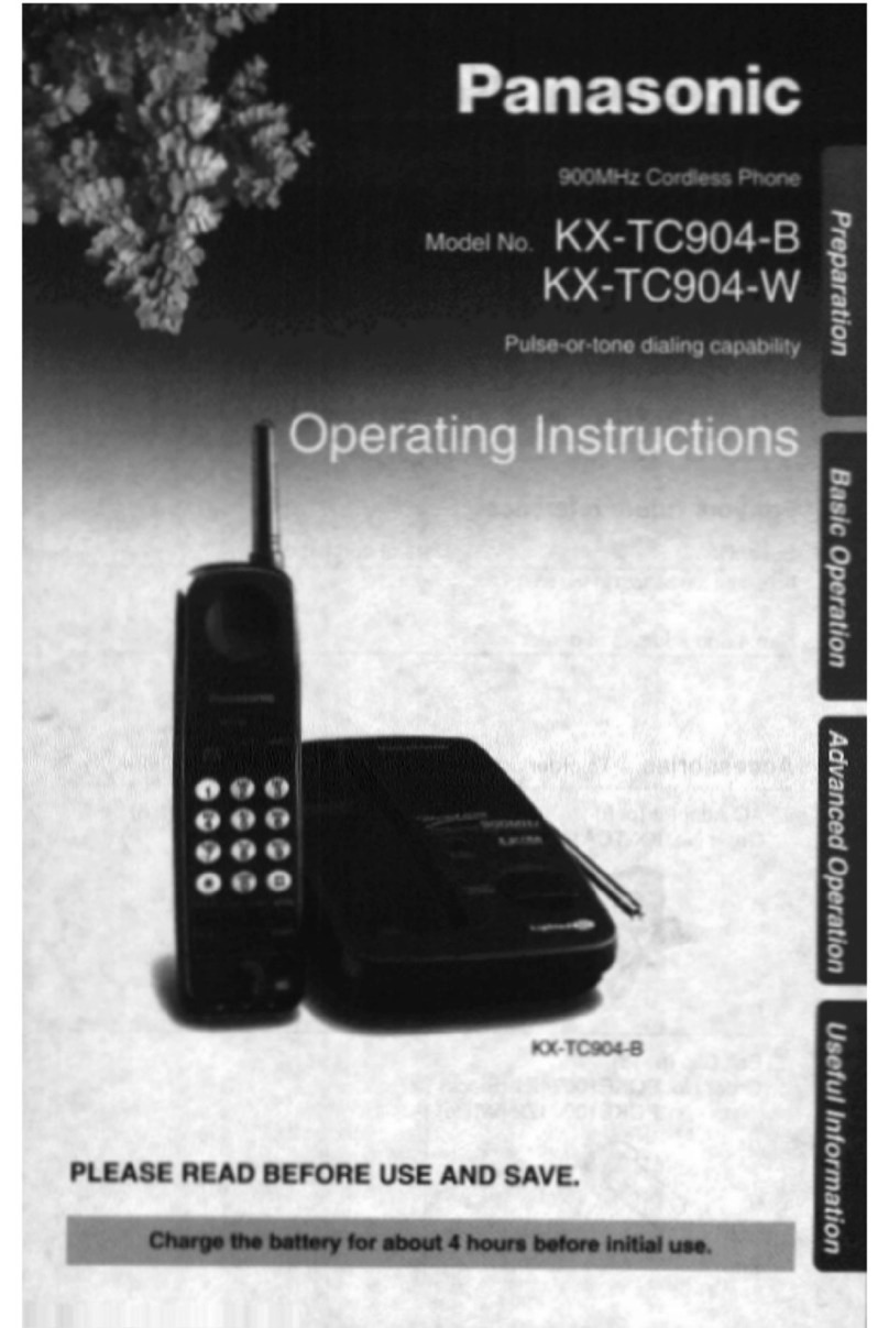 Panasonic KX-TC904W User manual