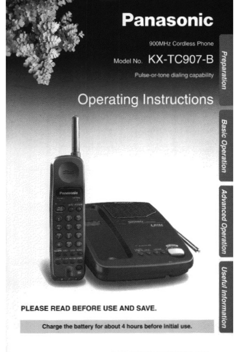 Panasonic KX-TC907B user guide