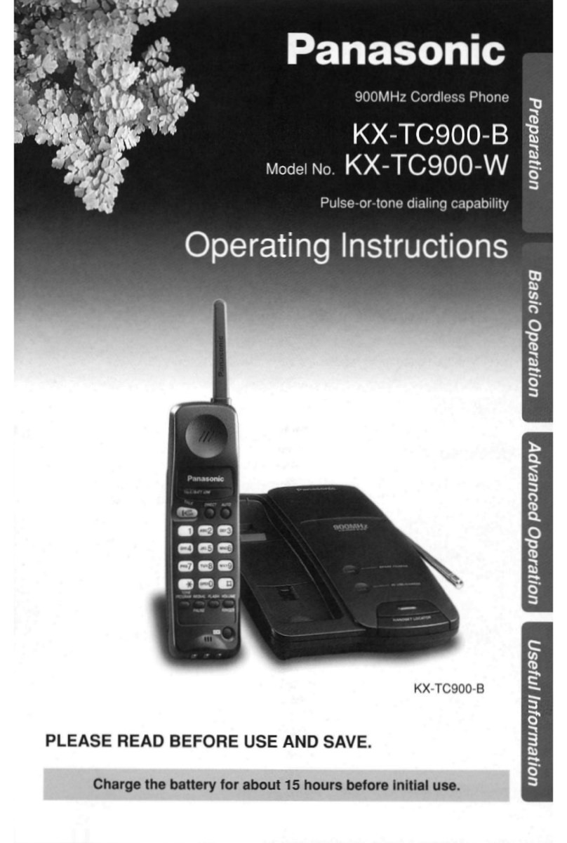 Panasonic KX-TC900-B User manual Panasonic KX-TC900-B User manual