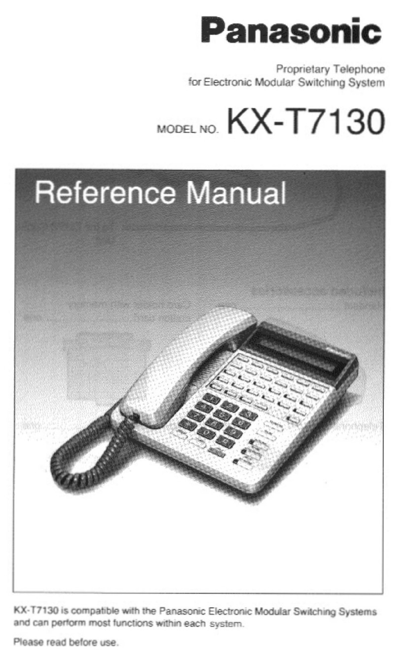 Panasonic KX-T7130 User manual