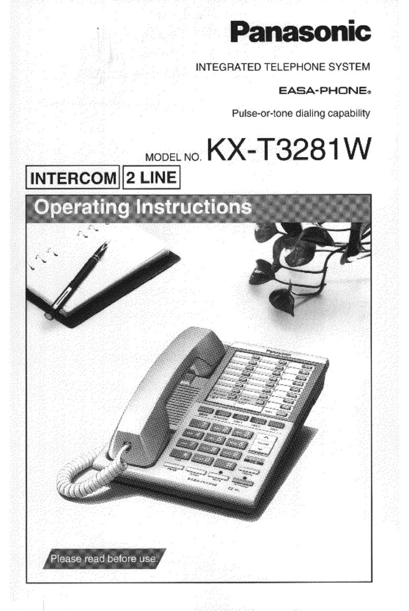 Panasonic Easa-Phone KX-T3281W User manual