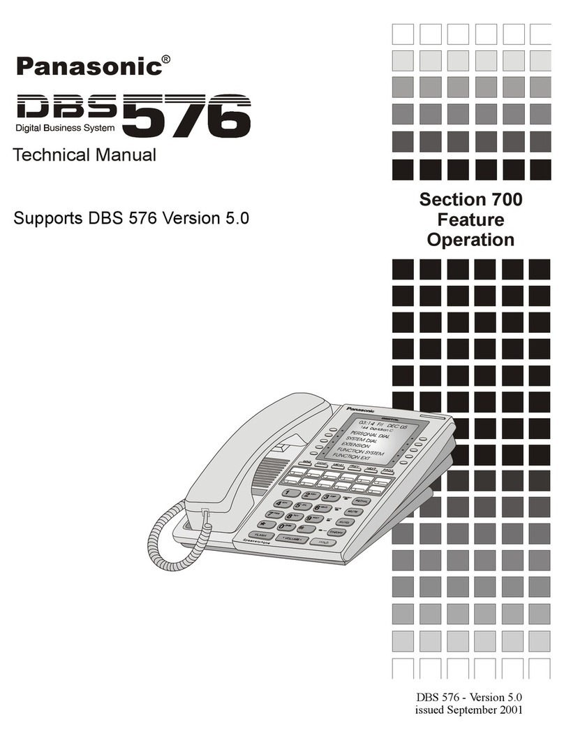 Panasonic DBS 576HD User manual