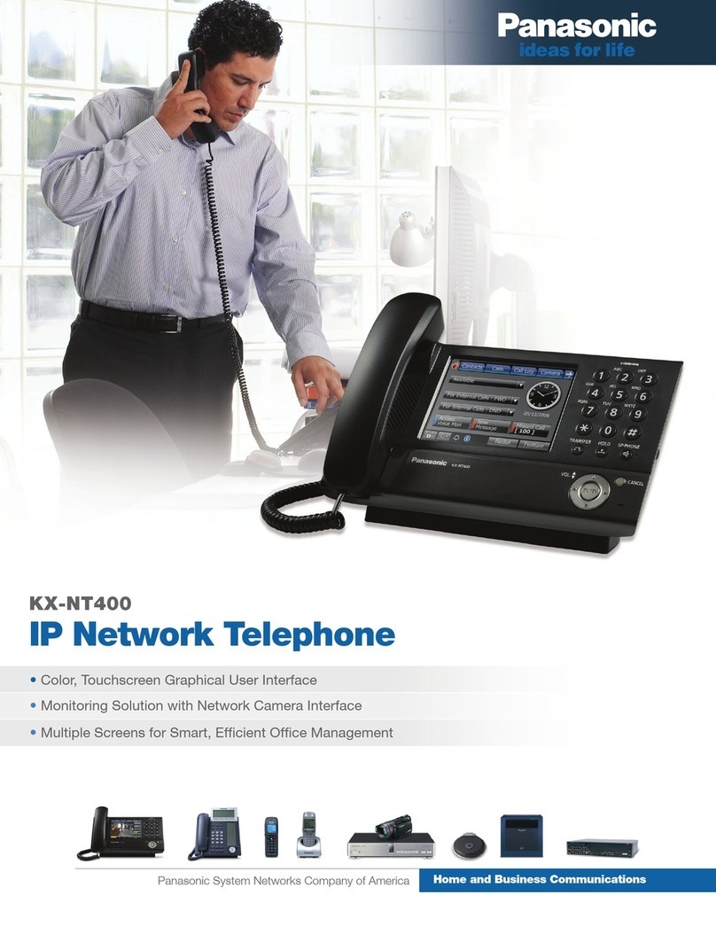 Panasonic KX-NT400 Brochure & specs