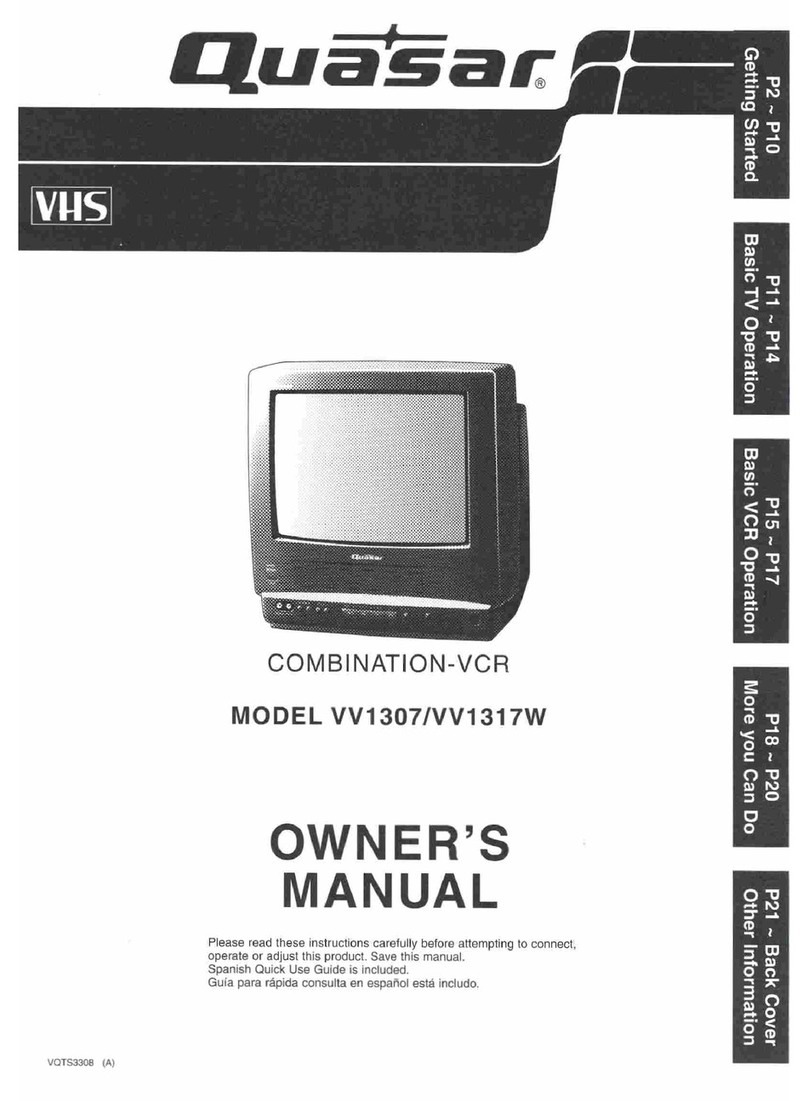 Quasar VV-1307 User manual Quasar VV-1307 User manual