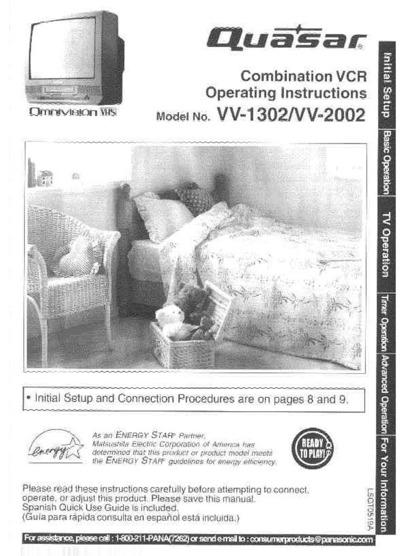 Quasar VV-1302 User manual