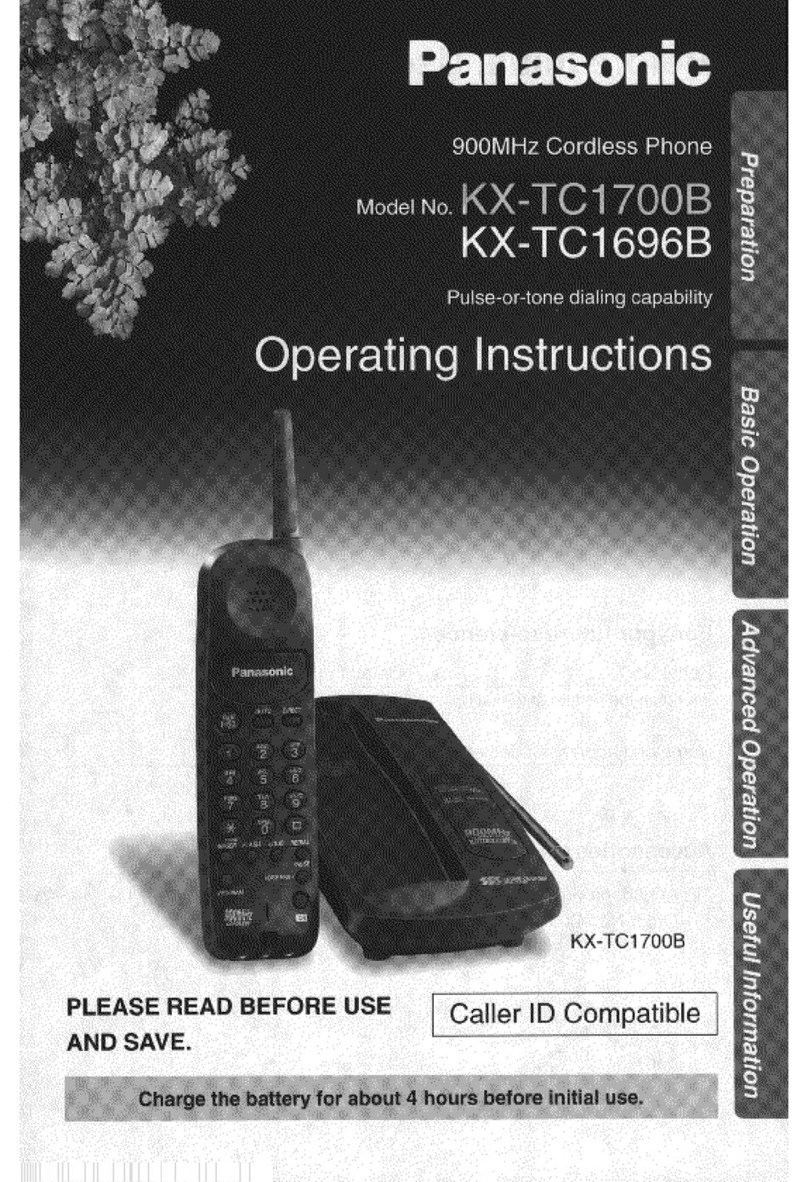 Panasonic KX-TC1696B User manual