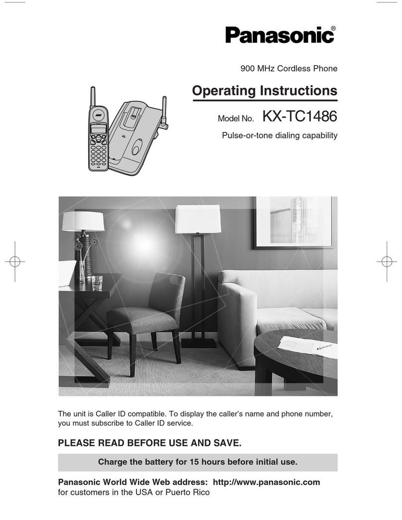 Panasonic KX-TC1486 User manual
