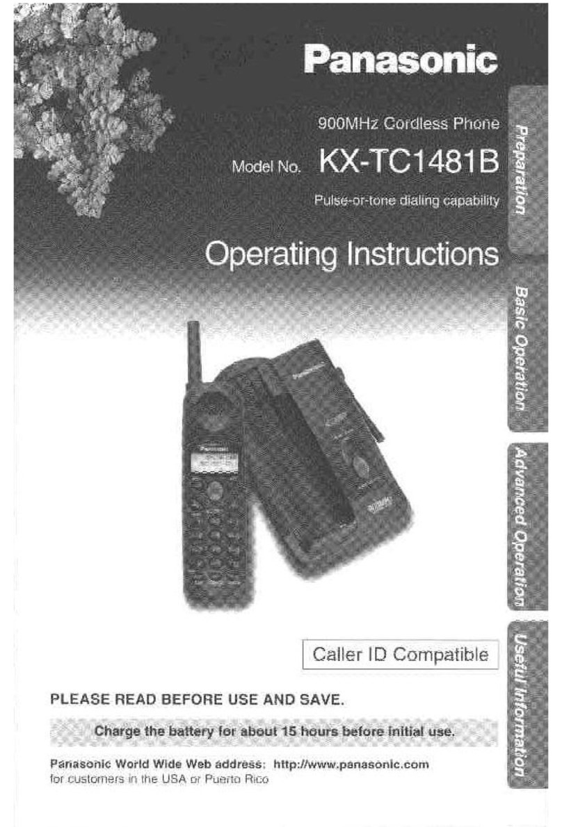 Panasonic KX-TC1481B user guide