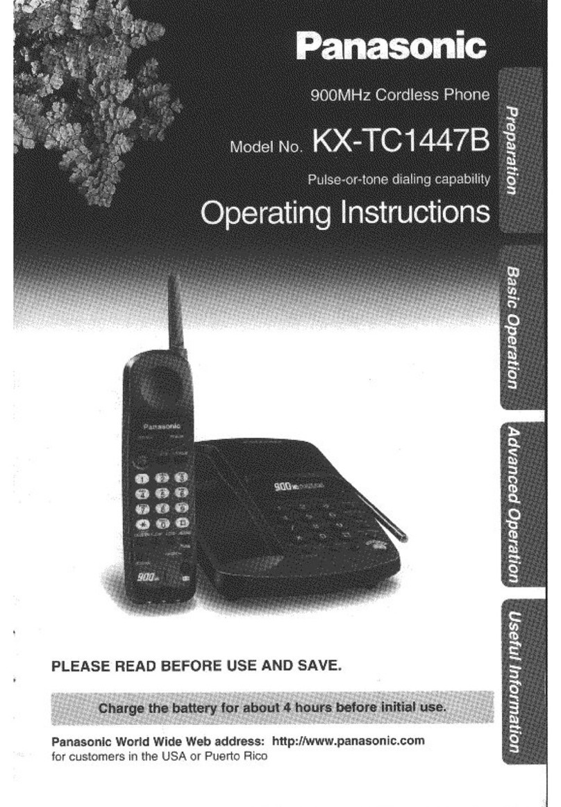 Panasonic KX-TC1447B User manual