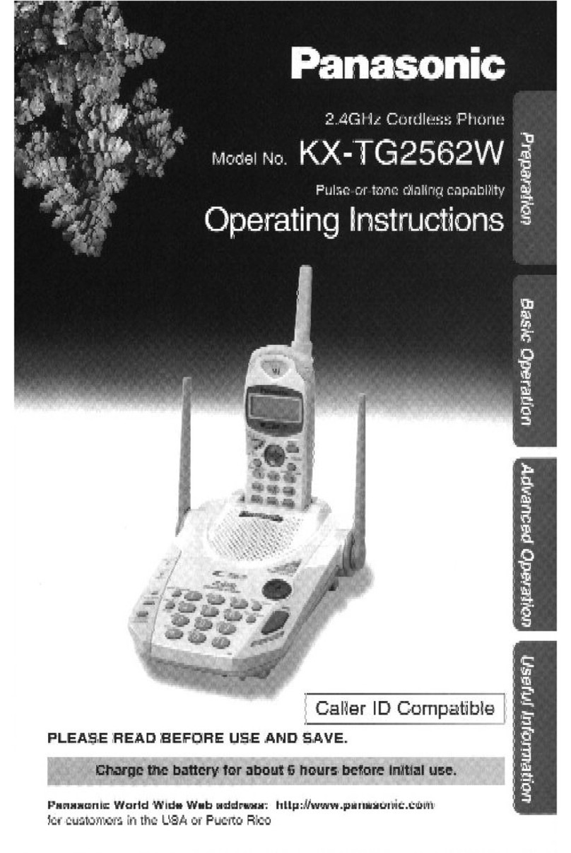 Panasonic KX-TG2562W user guide