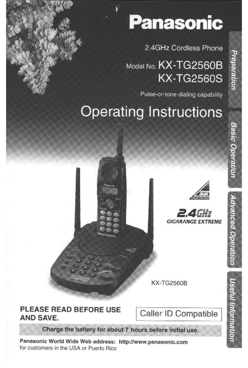 Panasonic KX-TG2560 User manual