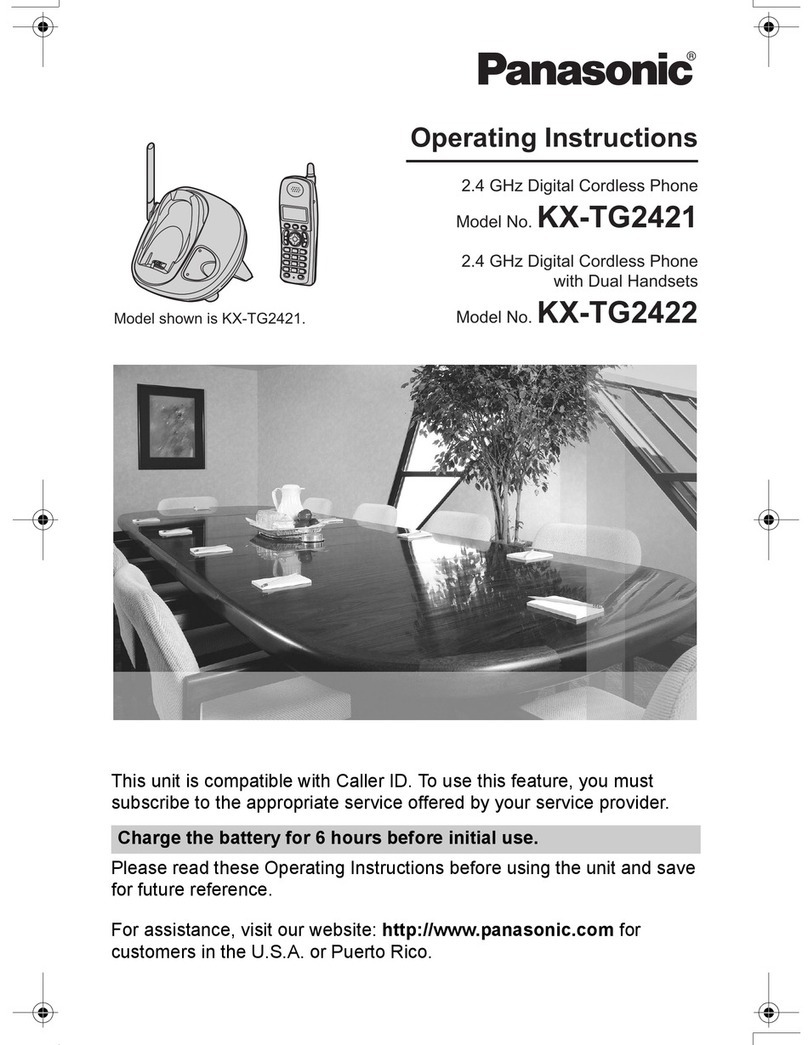 Panasonic KX-TG2421W User manual