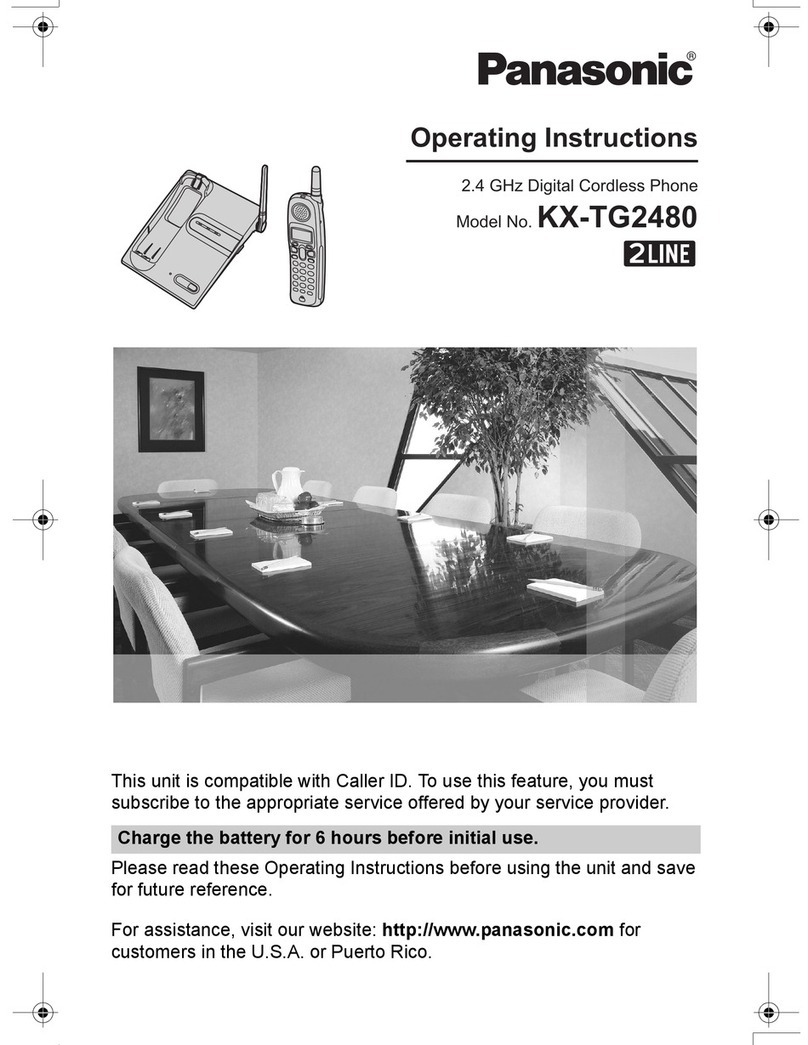 Panasonic KX-TG2480S operating instructions