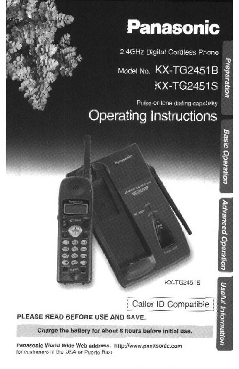 Panasonic KX-TG2451 User manual