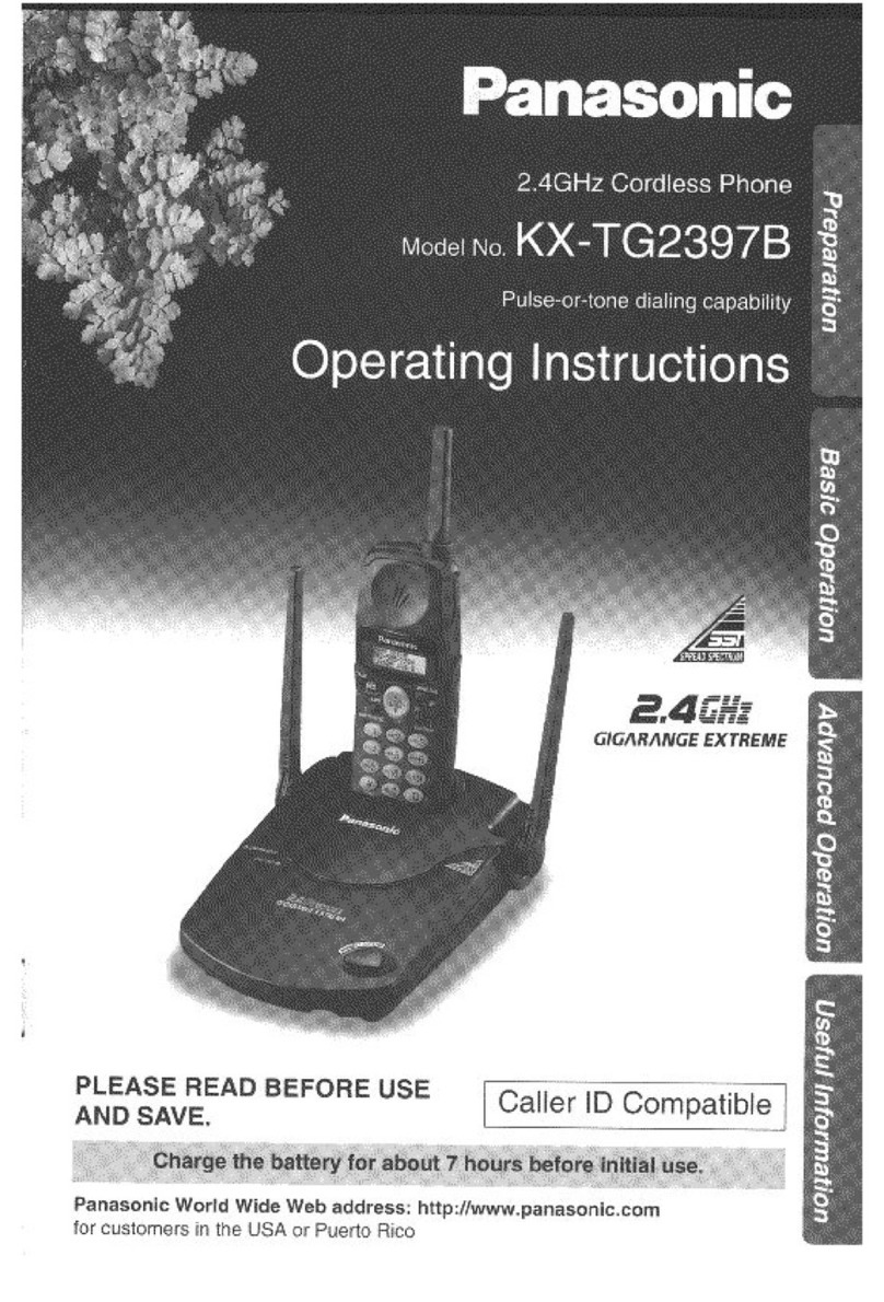 Panasonic KX-TG2397B User manual