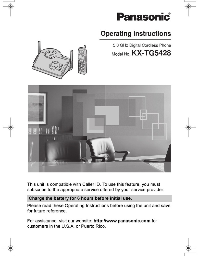 Panasonic KX-TG5428 User manual