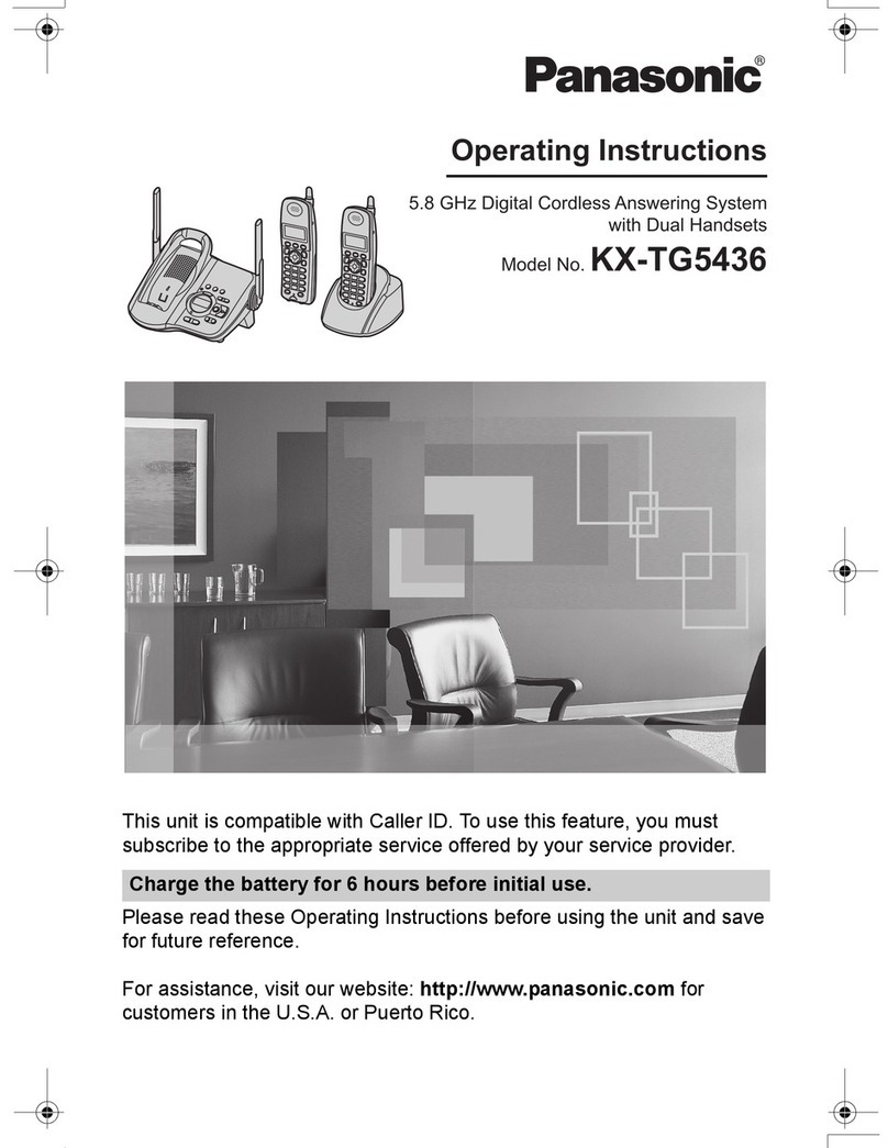 Panasonic KX-TG5436 User manual