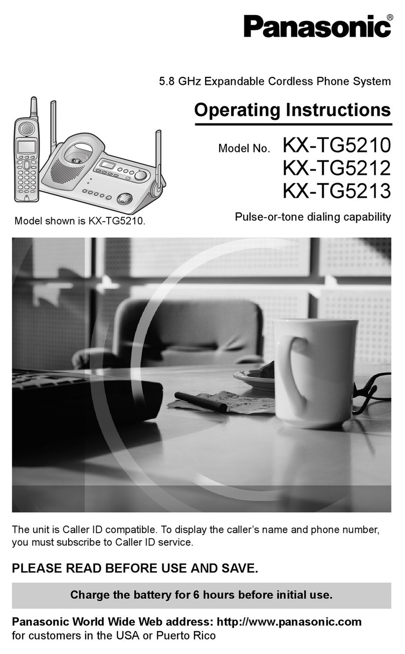 Panasonic KX-TG5210M User manual Panasonic KX-TG5210M User manual
