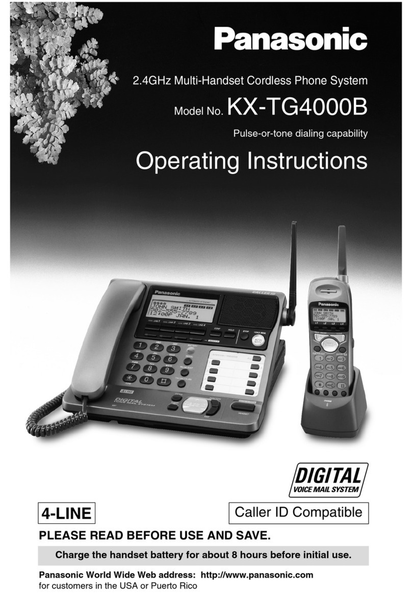 Panasonic KX-TG4000B User manual