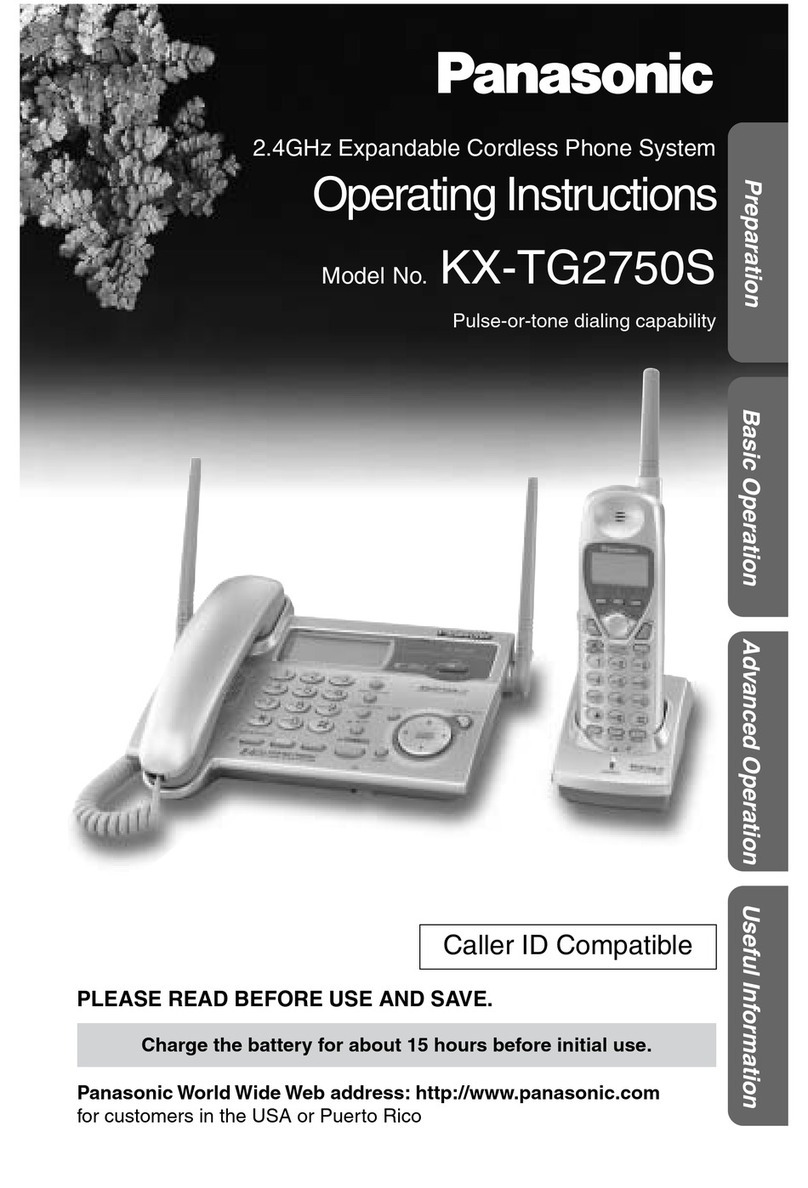 Panasonic KX-TG2750S User manual