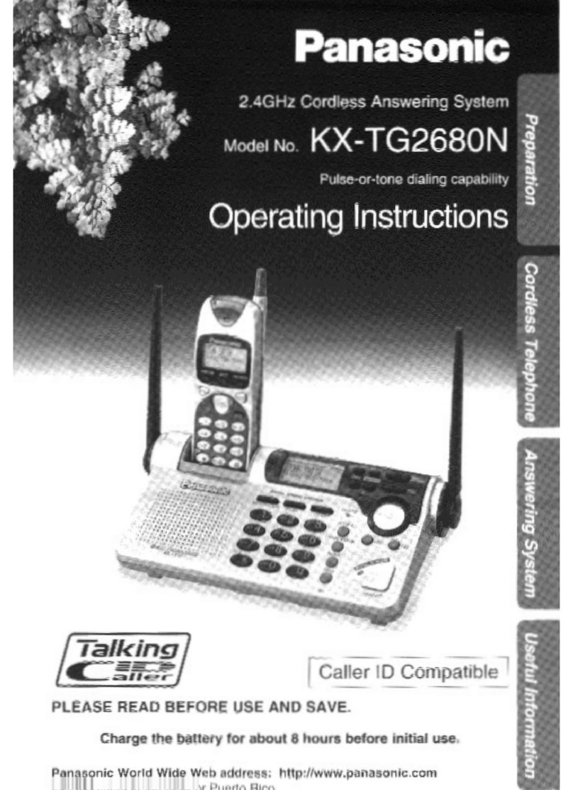 Panasonic KX-TG2680N operating instructions