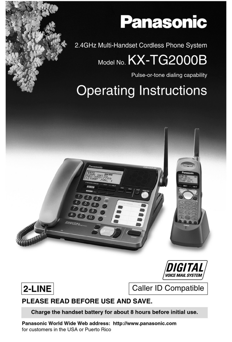 Panasonic KX-TG2000B User manual