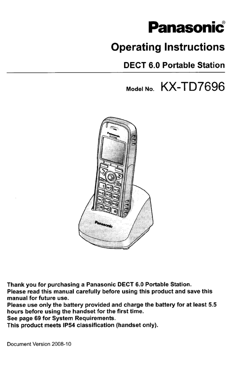Panasonic KX-TD7696 User manual