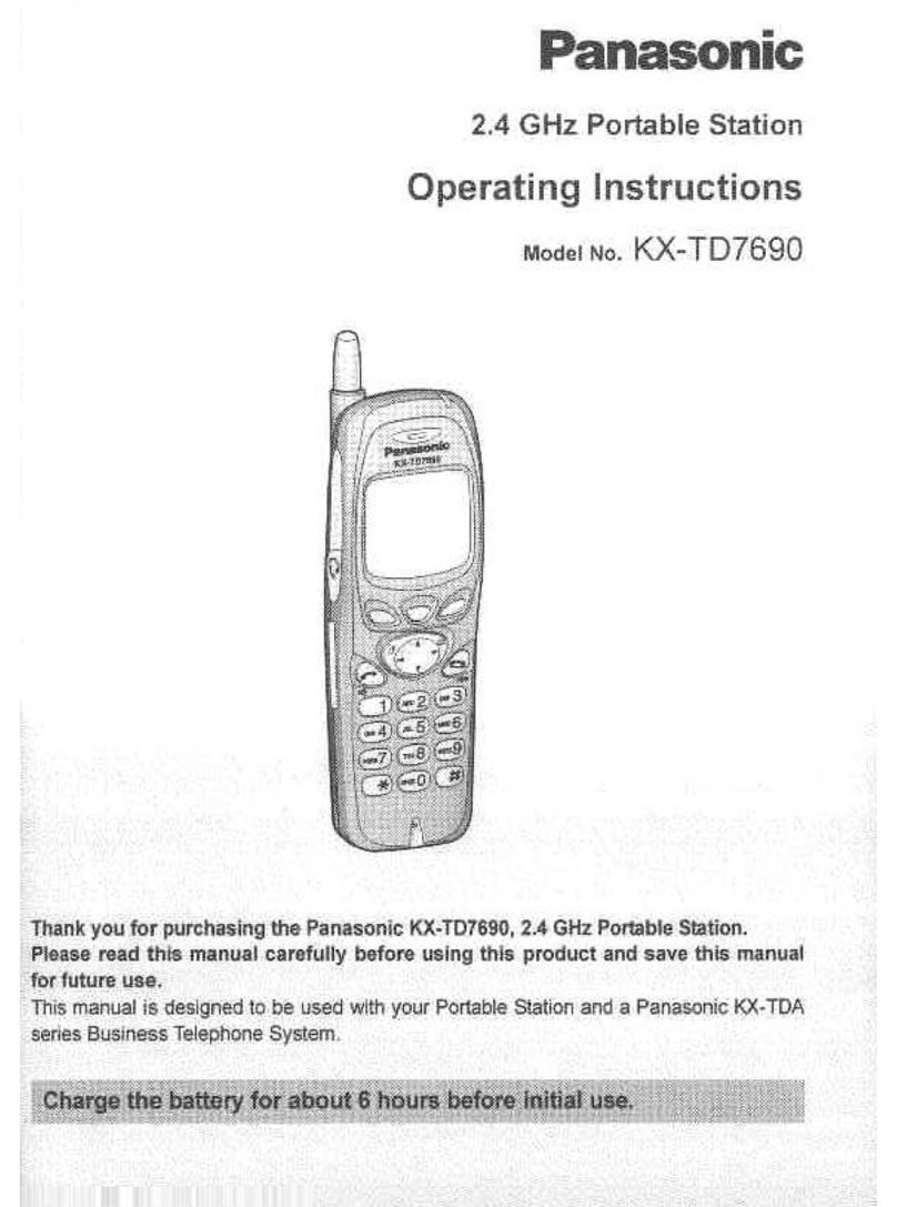Panasonic KXTD7690 - BTS 2.4 GHZ WIRELESS User manual