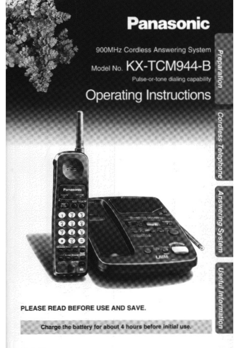 Panasonic KX-TCM944B user guide Panasonic KX-TCM944B user guide