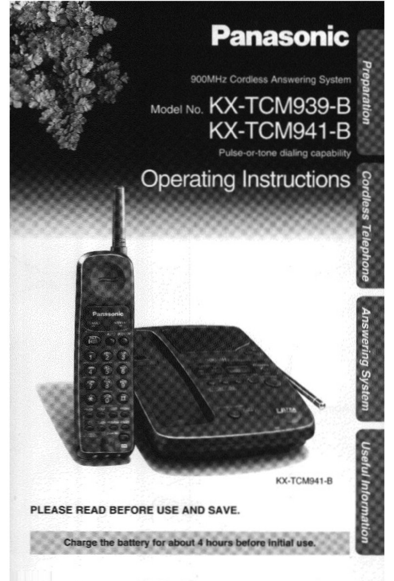 Panasonic KX-TCM939B User manual