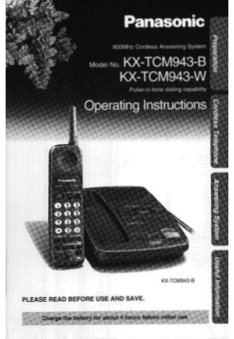 Panasonic KX-TCM943 User manual