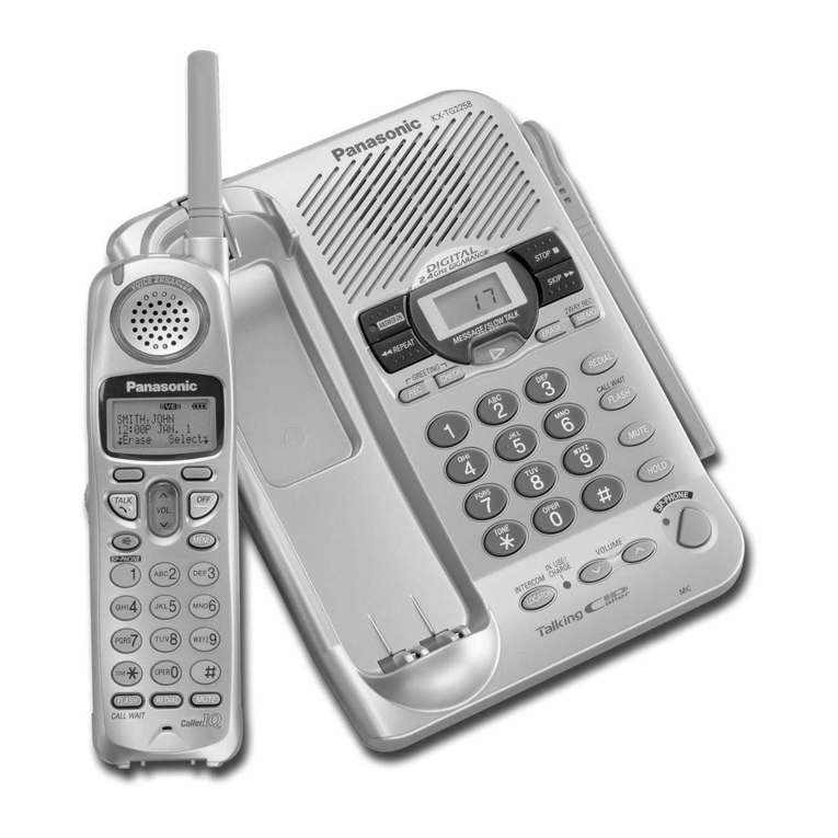 Panasonic KX-TG2258 operating instructions