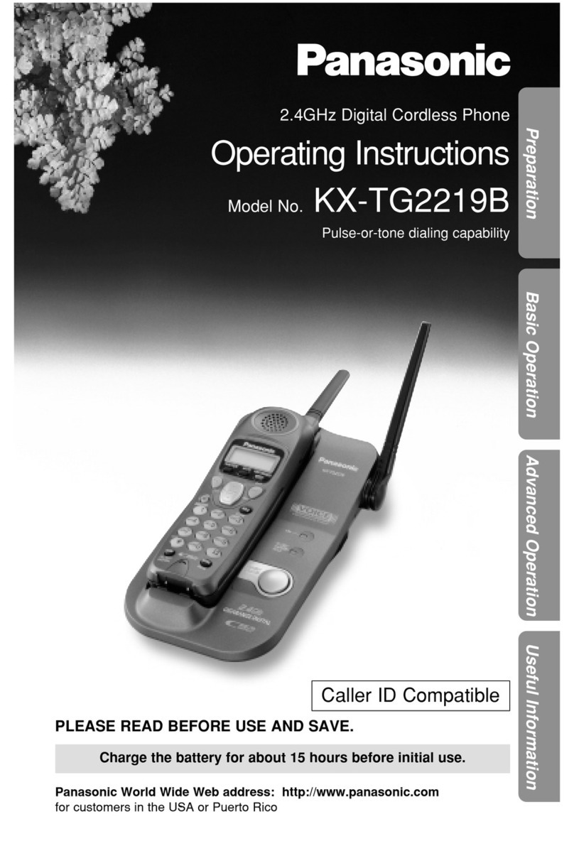 Panasonic KX-TG2219B User manual