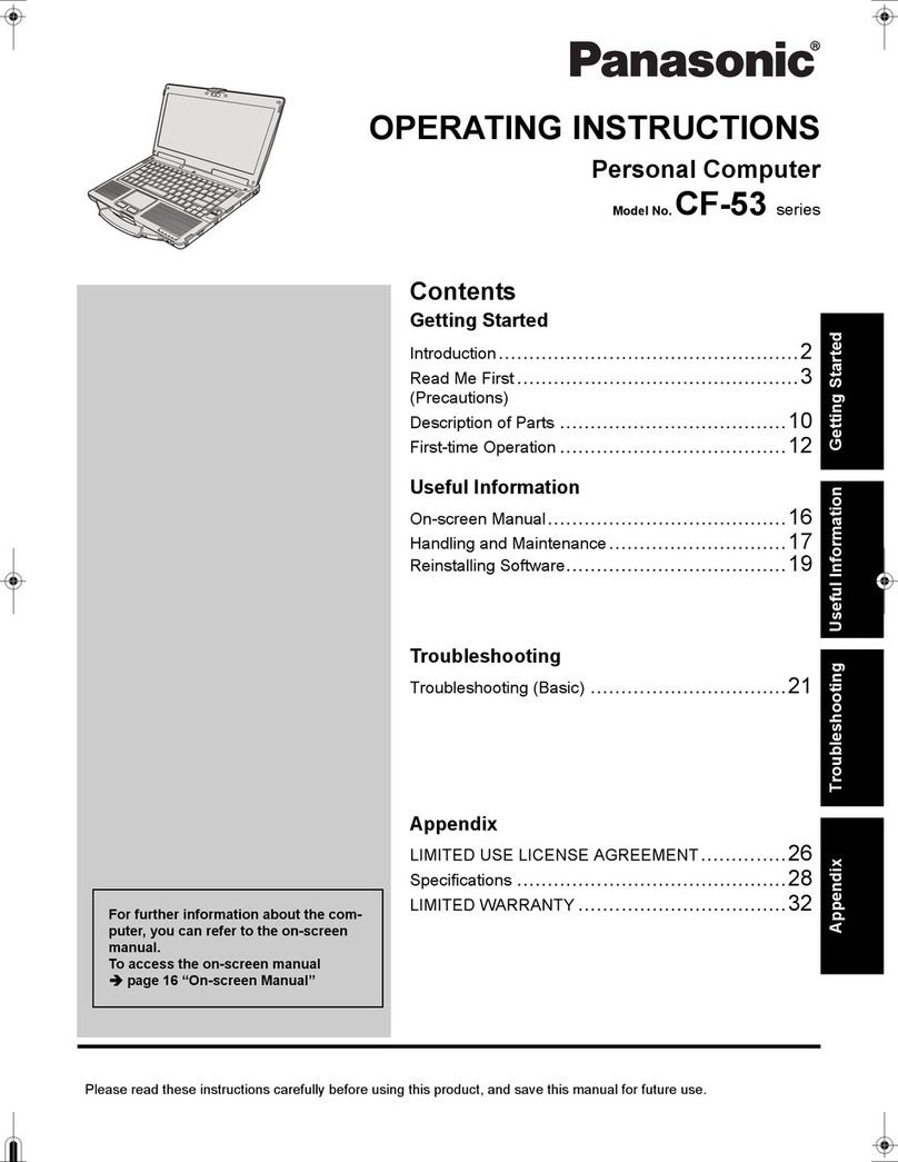 Panasonic Toughbook CF-53AAG711M User manual